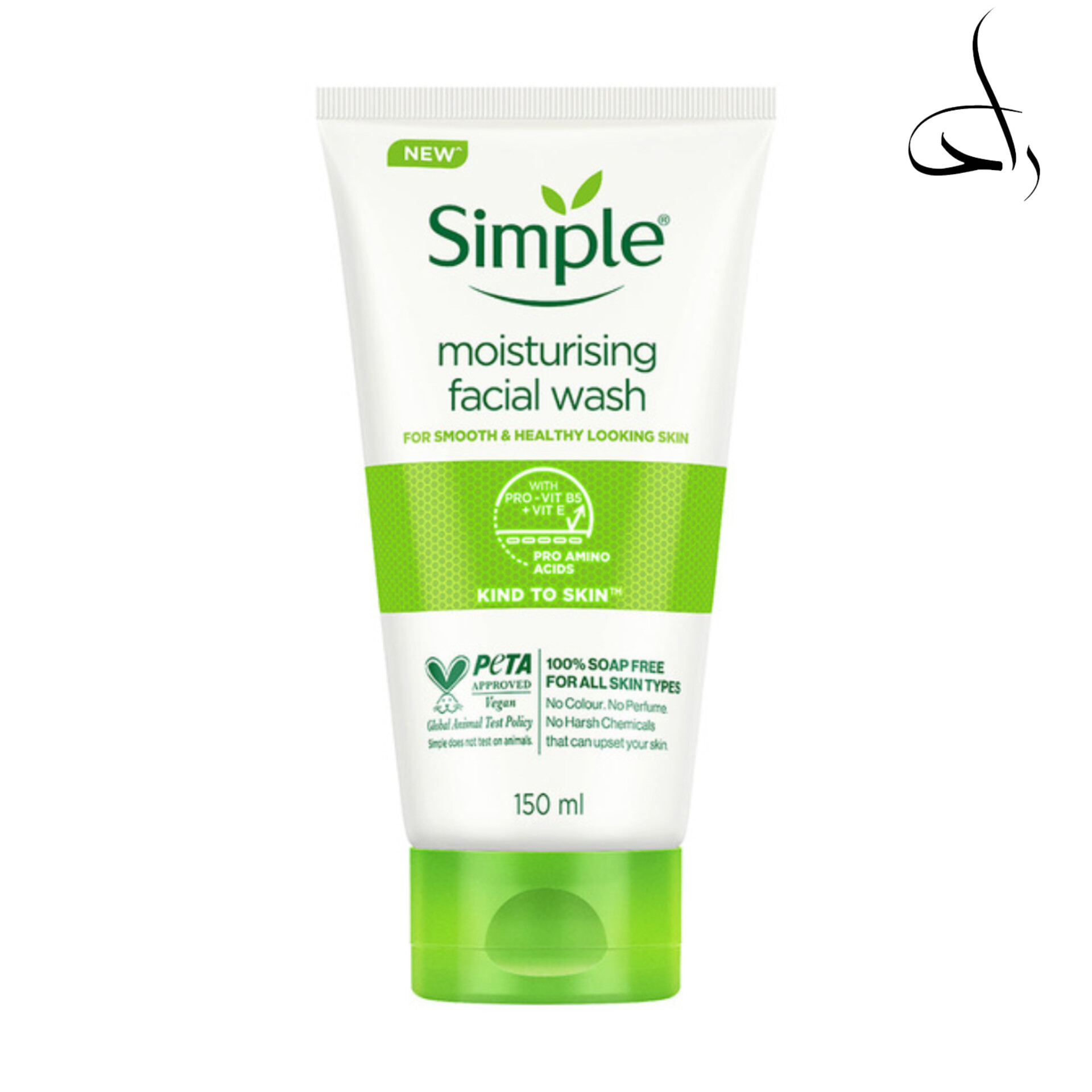 ژل شستشوی صورت سیمپل مدل Moisturizing حجم 150 میلی لیتر